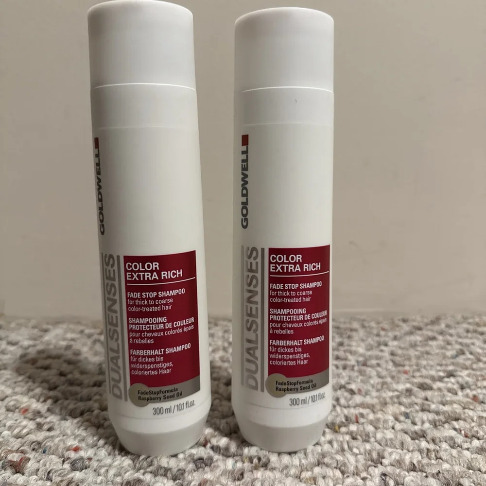 NEW Lot of 2 Goldwell Dual Senses Color Extra Rich Fade Stop Shampoo 10.1 oz